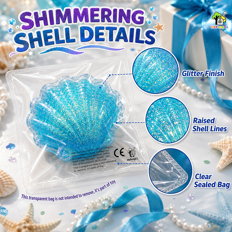 HefengCL Colorful Shell Decompression Squeeze Toy